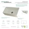 Gourmetier Solid Surface Stone Apron Front Farmhouse Sgl Bowl Kitchen Sink, White GKFA361810CD - alternate 6